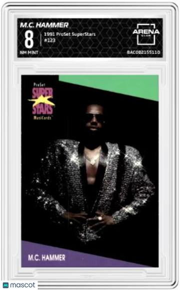 1991 ProSet SuperStars M.C. Hammer #123 Arena Club 8