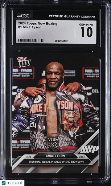 2024 Topps Now Boxing Mike Tyson #1 CGC 10