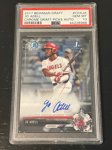 2017 Bowman Chrome Jo Adell Base Auto PSA 10 