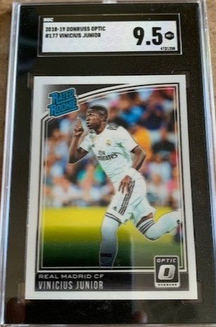 2018-19 Panini Donruss Optic Rated Rookie RR - Vinicius Junior RC - SGC 9.5 Mint MT+