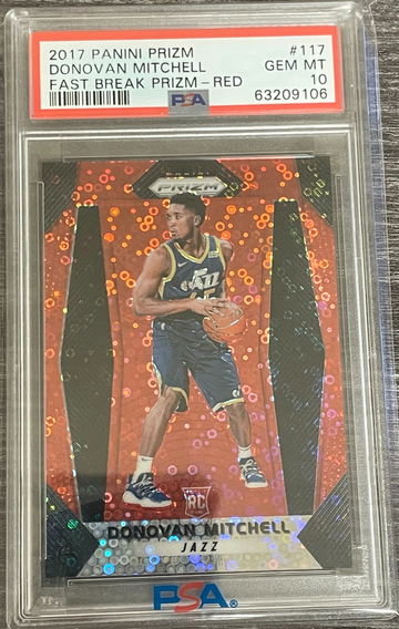 Donovan Mitchell Fast Break Red /125 PSA 10