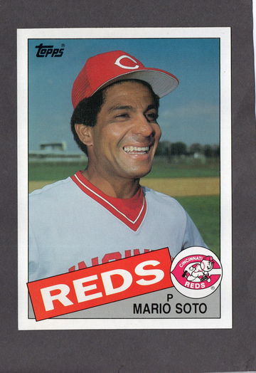 1985 Topps Super 5x7 #21 Mario Soto Reds