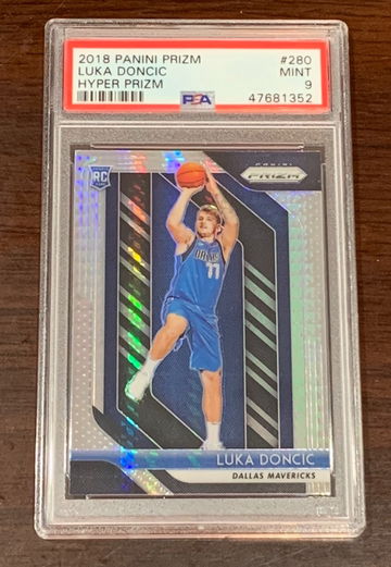 2018 Prizm Luka Doncic Hyper Prizm PSA 9