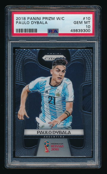 2018 Prizm World Cup Paulo Dybala #10 PSA 10