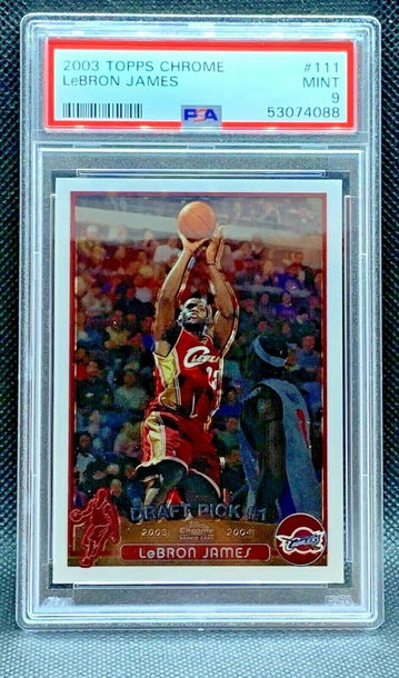 Lebron James 2003 Topps Chrome #111 PSA 9
