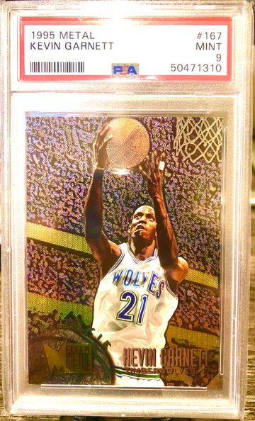 1995 Metal Kevin Garnett RC Rookie PSA 9