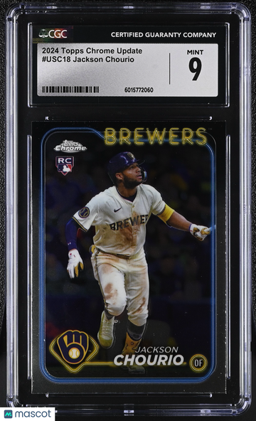 2024 Topps Chrome Update Jackson Chourio #USC18 CGC 9