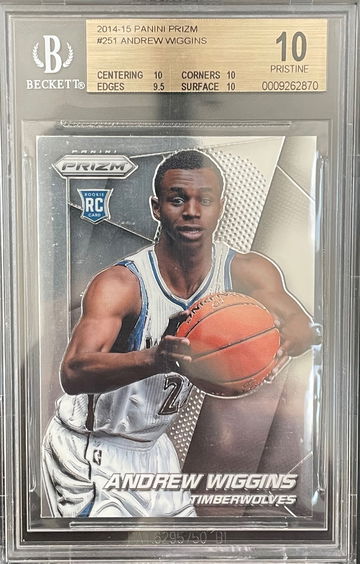 Andrew Wiggins 2014 Panini Prizm #251 Rookie RC BGS 10 Pristine