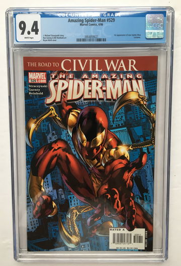 AMAZING SPIDER-MAN #529 CGC 9.4 1st IRON SPIDER-SUIT FREE S/H.