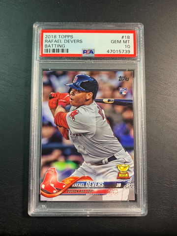 Rafael Devers 2018 Topps Rookie PSA 10.