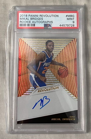 2018 Mikal Bridges Revolution Auto (PSA 9)