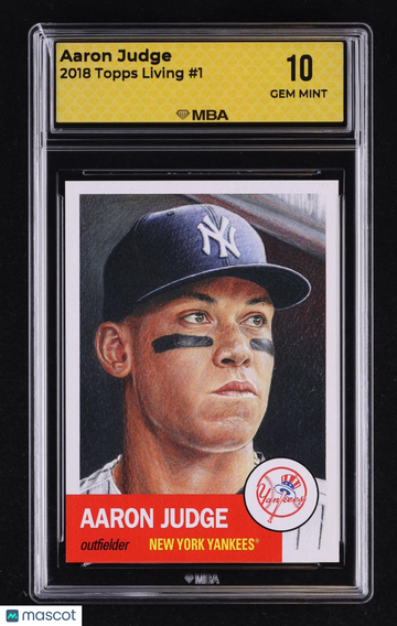 2018 Topps Living Aaron Judge #1 MBA 10