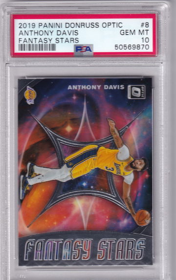 2019 Donruss Optic Anthony Davis Fantasy Stars PSA 10