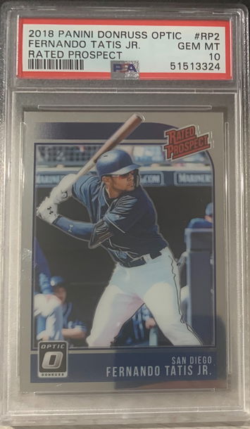 2018 Panini Optic Rated Prospect Fernando Tatis Jr PSA 10