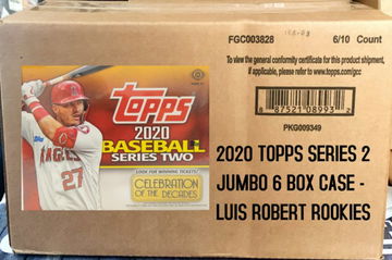 2020 TOPPS SERIES 2 BASEBALL JUMBO 6 BOX CASE 