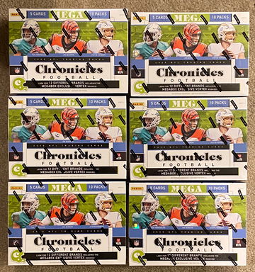 2020 Panini Chronicles Football Mega Box 6 Box Lot