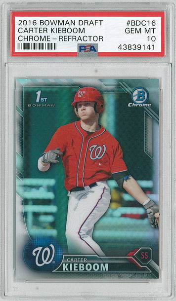 2016 Bowman Draft Carter Kieboom #BDC16 PSA 10