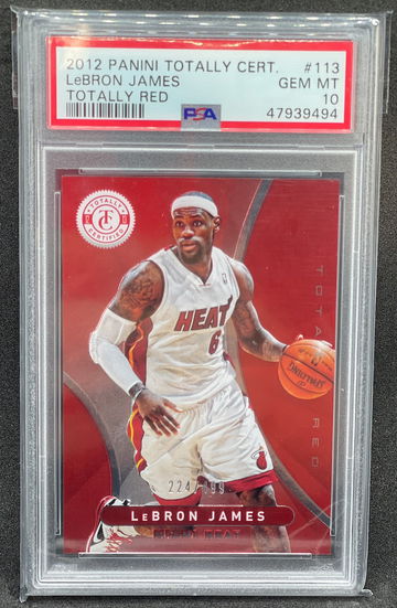 2012 Lebron James Certified Red /499 PSA 10