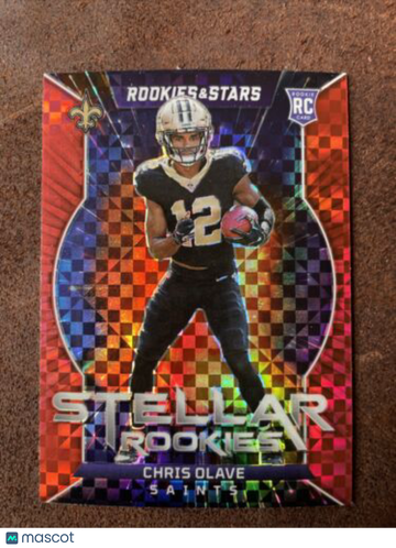 2022 Panini Rookies & Stars - Stellar Rookies Red Plaid Prizm #SR-6 Chris Olave