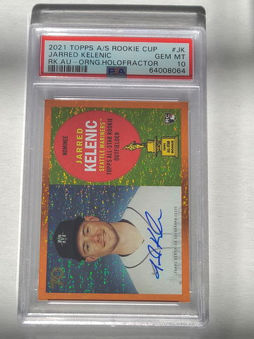 Jarred Kelenic Orange Rookie Cup Auto