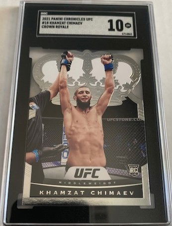 2021 Panini Chronicles UFC Crown Royale - Khamzat Chimaev RC - SGC 10 Gem Mint GM