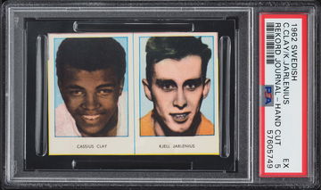 Cassius Clay / Jarlenius (Muhammad Ali) 1962 Swedish Rekord ROOKIE PSA 5
