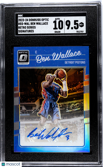 2023 Donruss Optic Ben Wallace #RSS-WAL Retro Series Sigs. SGC 9.5 Auto 10