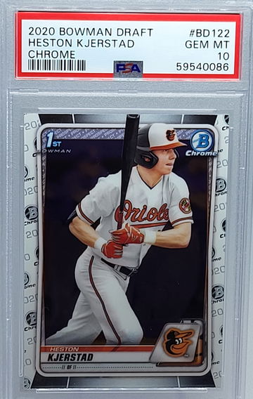2020 Bowman Draft Chrome #BD Heston Kjerstad PSA 10 Gem Mint 