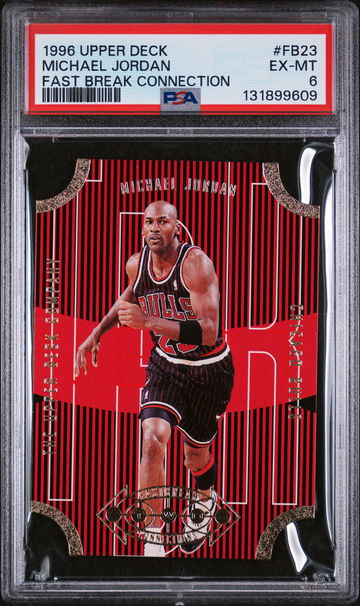 1996 Upper Deck Fast Break Connections Michael Jordan #FB23 PSA 6