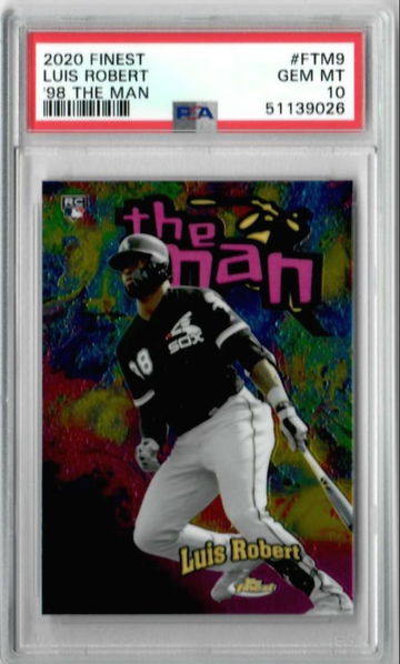 2020 FINEST LUIS ROBERT '98 THE MAN PSA 10