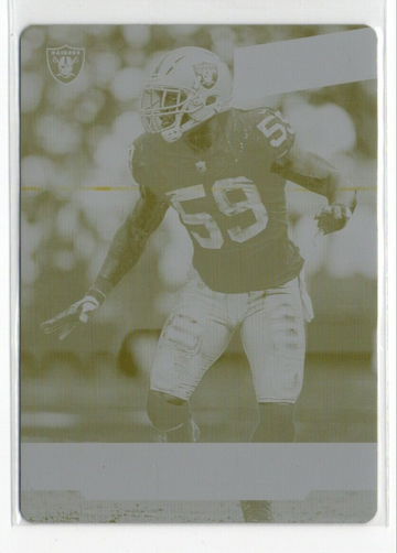 2019 Panini Prestige Tahir Whitehead #27 Printing Plate 1/1