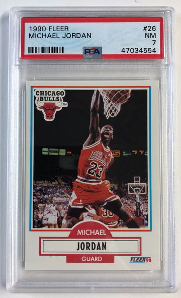 Michael Jordan 1990 Fleer PSA 7 #26