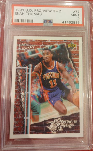 1993 Upper Deck Pro View 3D Isiah Thomas Playground Legends PSA 9
