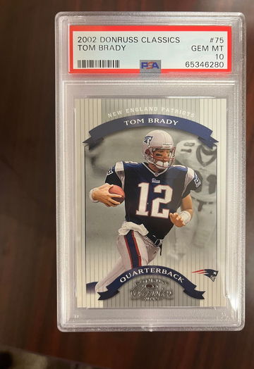 2002 Donruss Classics Tom Brady PSA 10