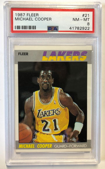 1987 Fleer Michael Cooper PSA 8