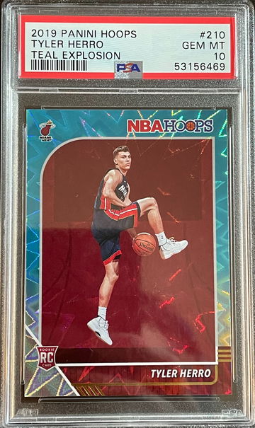 2019 Hoops Teal Explosion Tyler Herro PSA 10 Gem-Mint