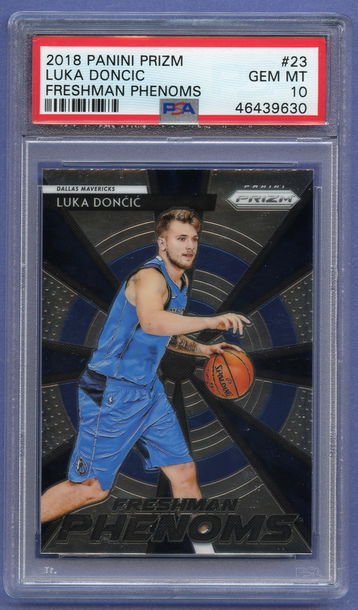 LUKA DONCIC 2018 Panini PRIZM #23 Rookie Freshman Phenoms PSA 10 