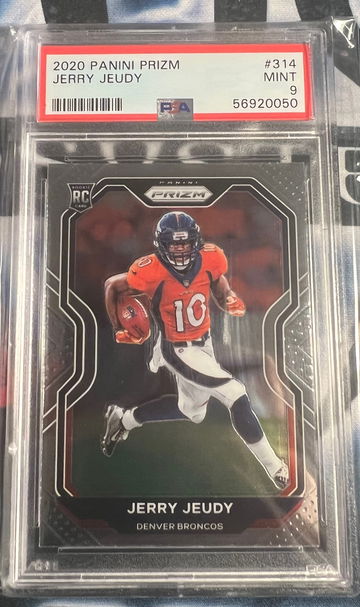Jerry Jeudy 2020 Panini Prizm Rookie RC 314 PSA 9 MINT Broncos 7985