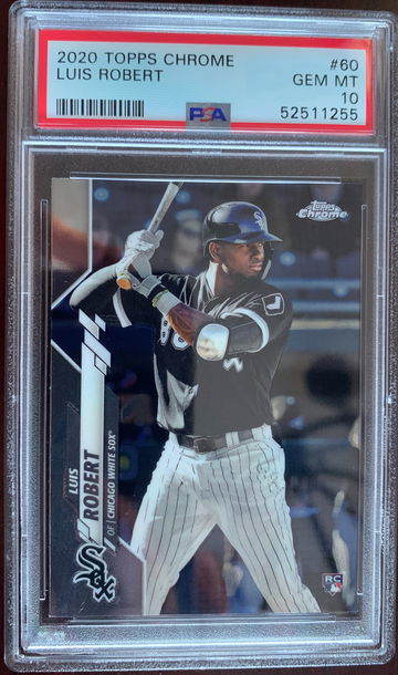 2020 Topps Chrome Luis Robert PSA 10 Gem Mint