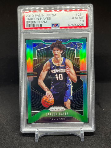 2019 Panini Prizm Jaxson Hayes Rookie Green Prizm Gem Mint PSA 10