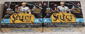 2020 Select Football Mega Box Lot of 2