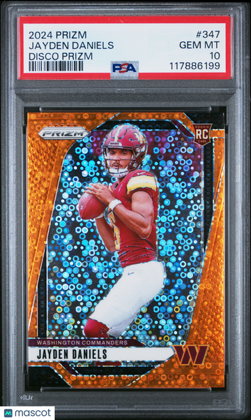 2024 Panini Prizm Jayden Daniels #347 Disco PSA 10