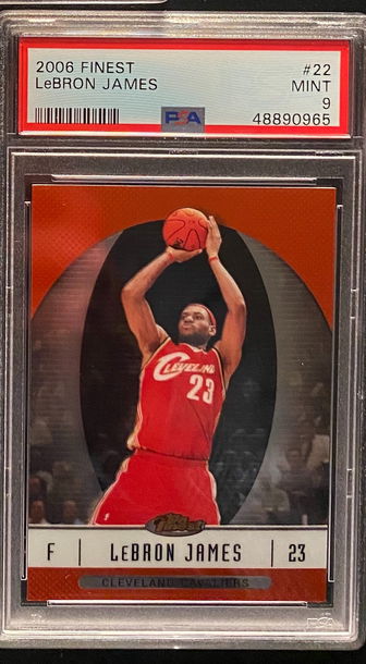 2006 Finest Lebron James PSA 9 Mint