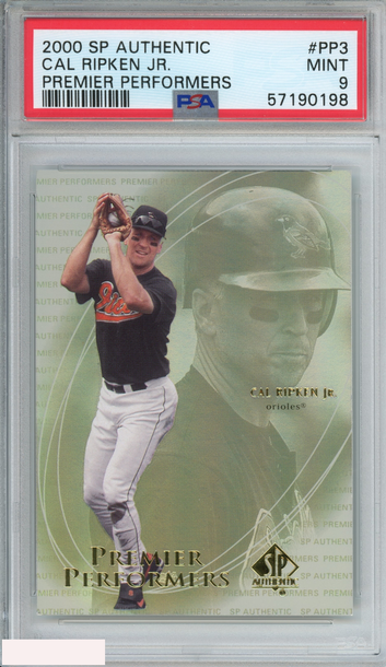 2000 SP AUTHENTIC PREMIER PERFORMERS CAL RIPKEN JR #PP3 ORIOLES HOF PSA 9 MINT