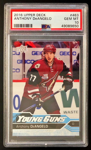 2016-17 Upper Deck Anthony DeAngelo #463 RC Rookie Young Guns - PSA 10 Gem! Coyotes