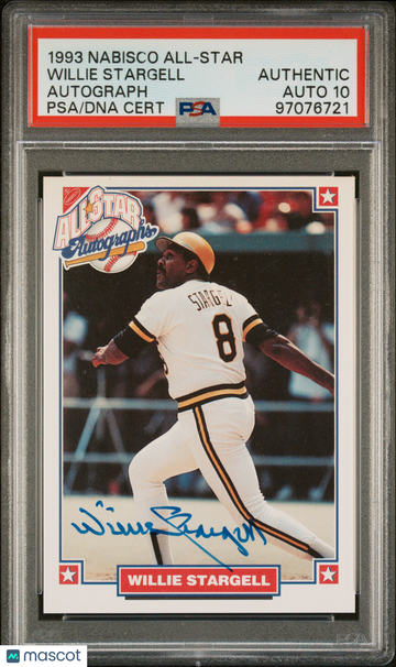 1993 Nabisco All-Star Autograph Willie Stargell PSA A Auto 10