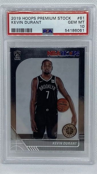 Kevin Durant 2019-20 Panini NBA Hoops Premium Brooklyn Nets PSA 10 GEM MT