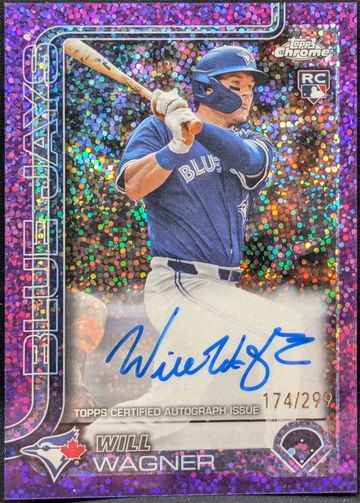 2025 Topps Chrome Rookie Autographs Purple Refractor #RA-WW Will Wagner /299