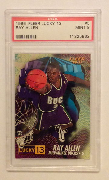 1996-97 Fleer Lucky 13 #5 Ray Allen PSA 9 MINT Rookie Rc