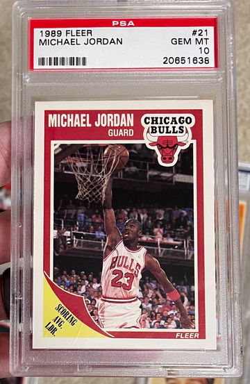 1989 Fleer Michael Jordan psa 10